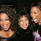 Oprah Winfrey poses with actors Ruby Dee and Angela Bassett at the Broadway opening of The Color Purple at the Broadway Theatre Dec. 1, 2005, in New York City.
Peter Kramer/Getty Images